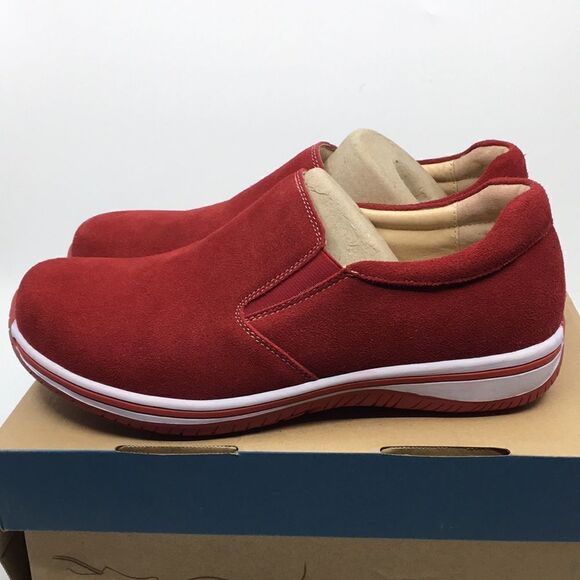 NIB Alegria Aaron Dark Res Suede Slip On Shoes - Size 43 EU 9.5 US (W US 13) main image 5